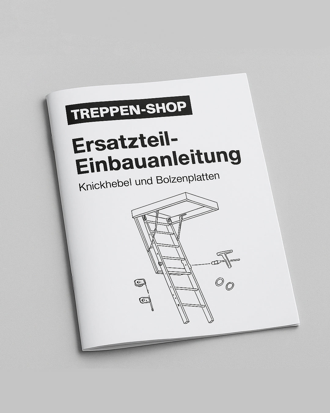 ErsatzteilSet Knickhebel + Bolzenplatte Dolle Bodentreppe Profi, Extra und F30
