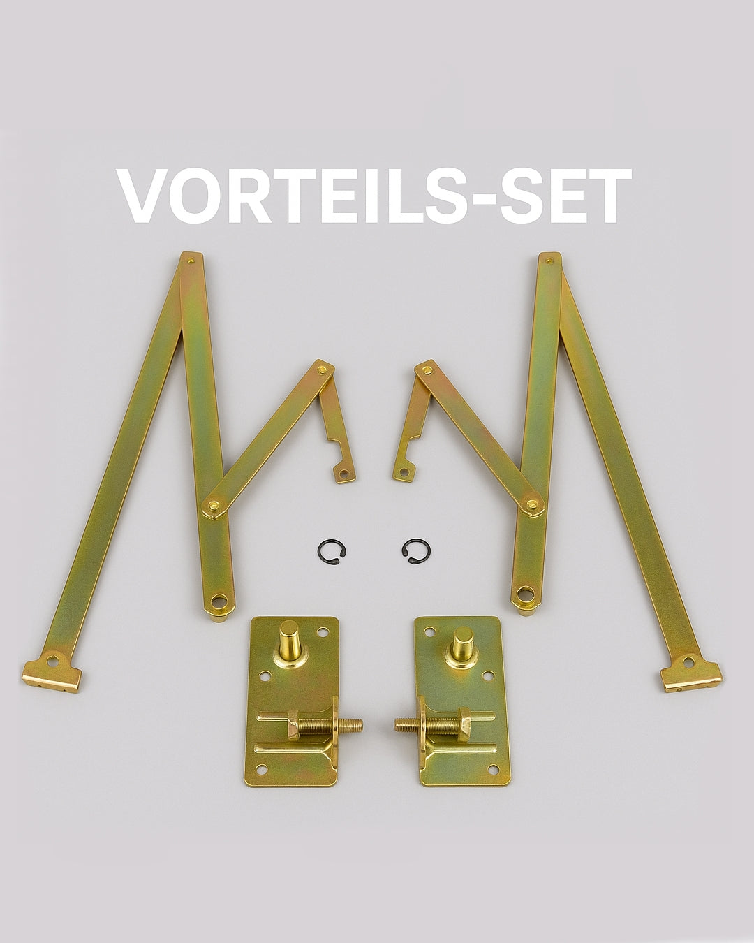 ErsatzteilSet Knickhebel + Bolzenplatte Dolle Bodentreppe Profi, Extra und F30