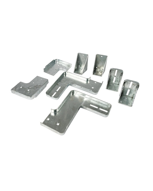 Außentreppe Gardentop mit Geländer und Gitterrost Stufen, 3 Stufen GH 66cm
