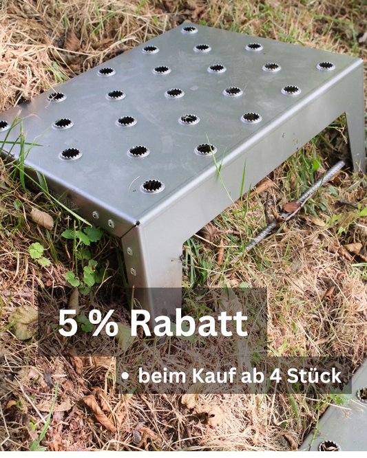 Außentreppe Hangstufen Böschungstritte Garten aus Stahl