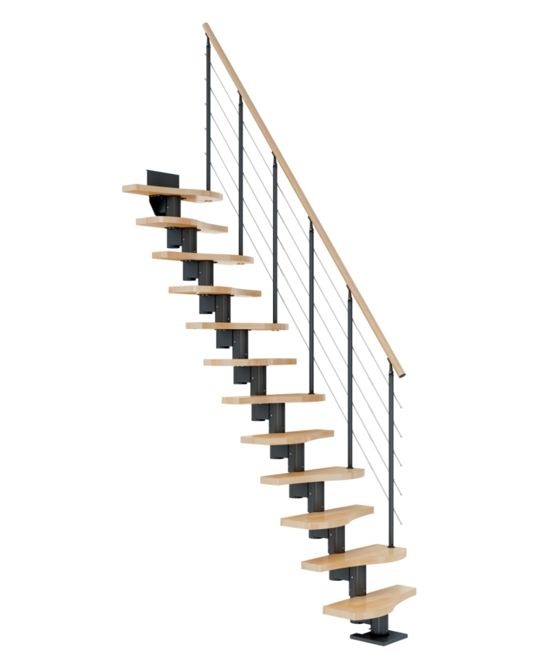 Mittelholmtreppe Dolle Basel - anthrazit