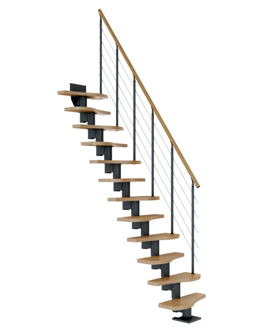 Mittelholmtreppe Dolle Basel - anthrazit