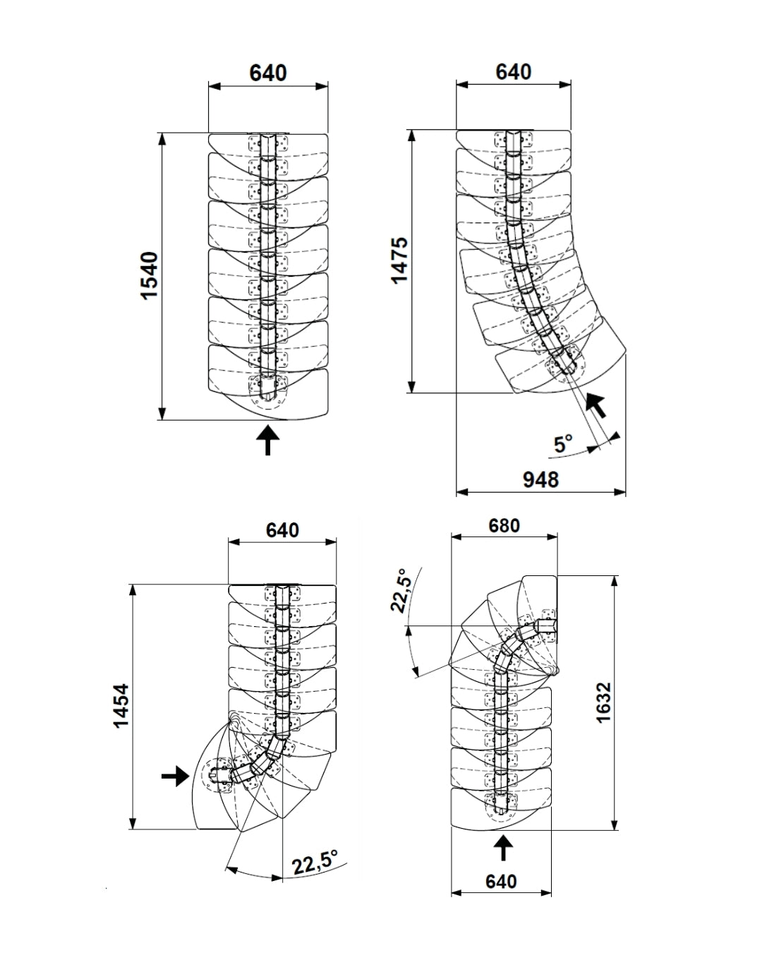 Mittelholmtreppe Dolle Basel - anthrazit