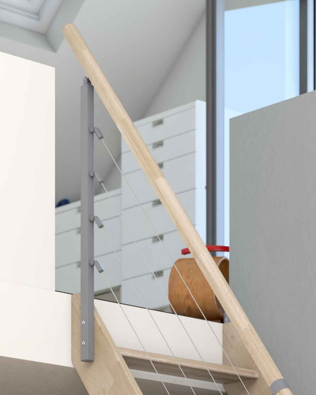 Raumspartreppe Dolle Brest gerade in Eiche