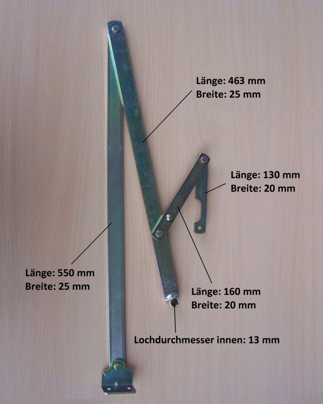 Komplett Set Knickhebel + Bolzenplatte + Deckelscharnier + Federn Dolle Bodentreppe Profi, Extra und F30