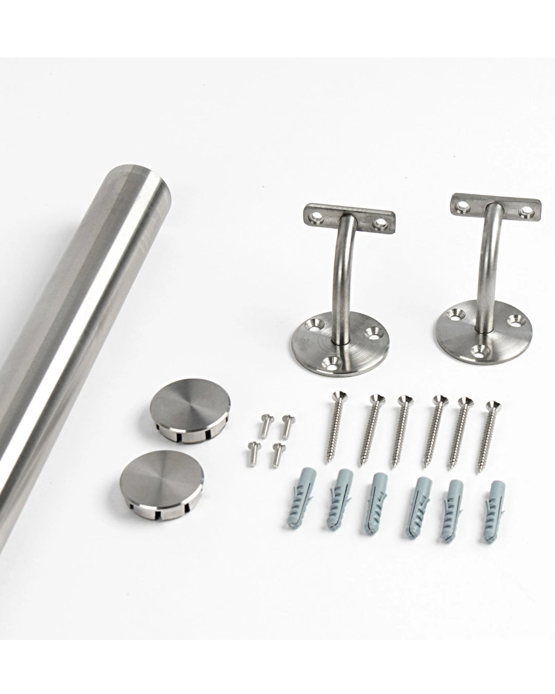 Handlaufset aus Aluminium inkl Halter - 1500 mm Länge