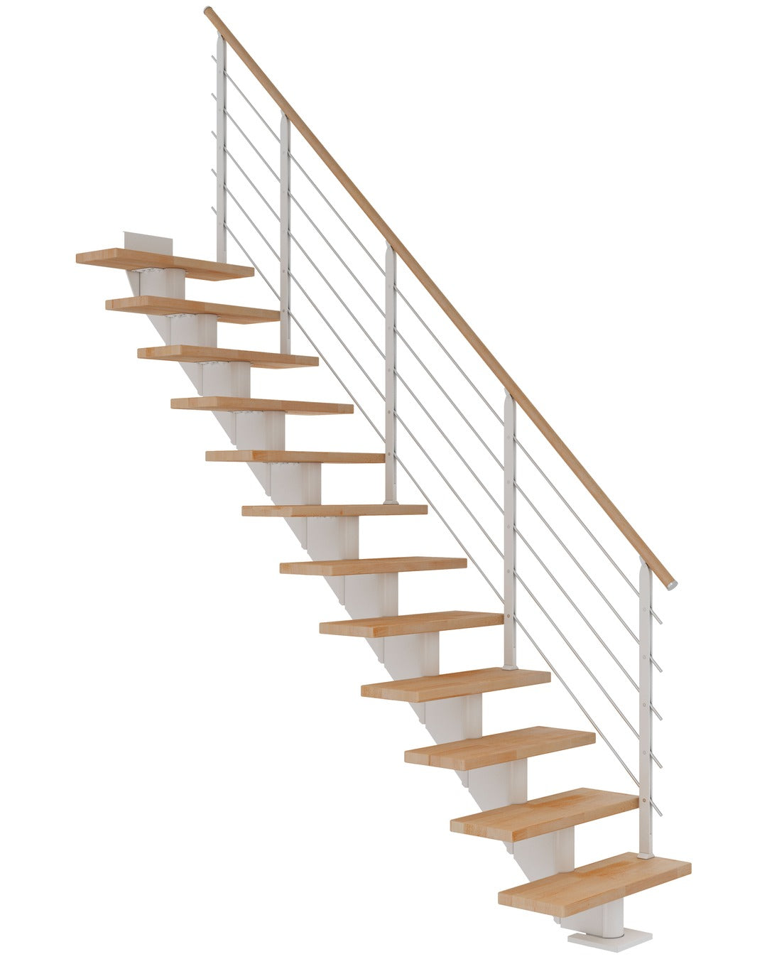 DOLLE Hamburg Weiß 85 cm mit Designgeländer – Produktbild 1