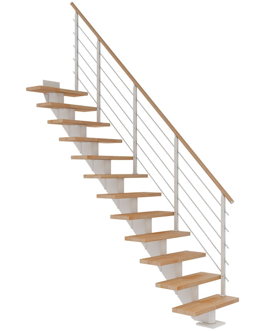 DOLLE Hamburg Weiß 85 cm mit Designgeländer – Produktbild 1