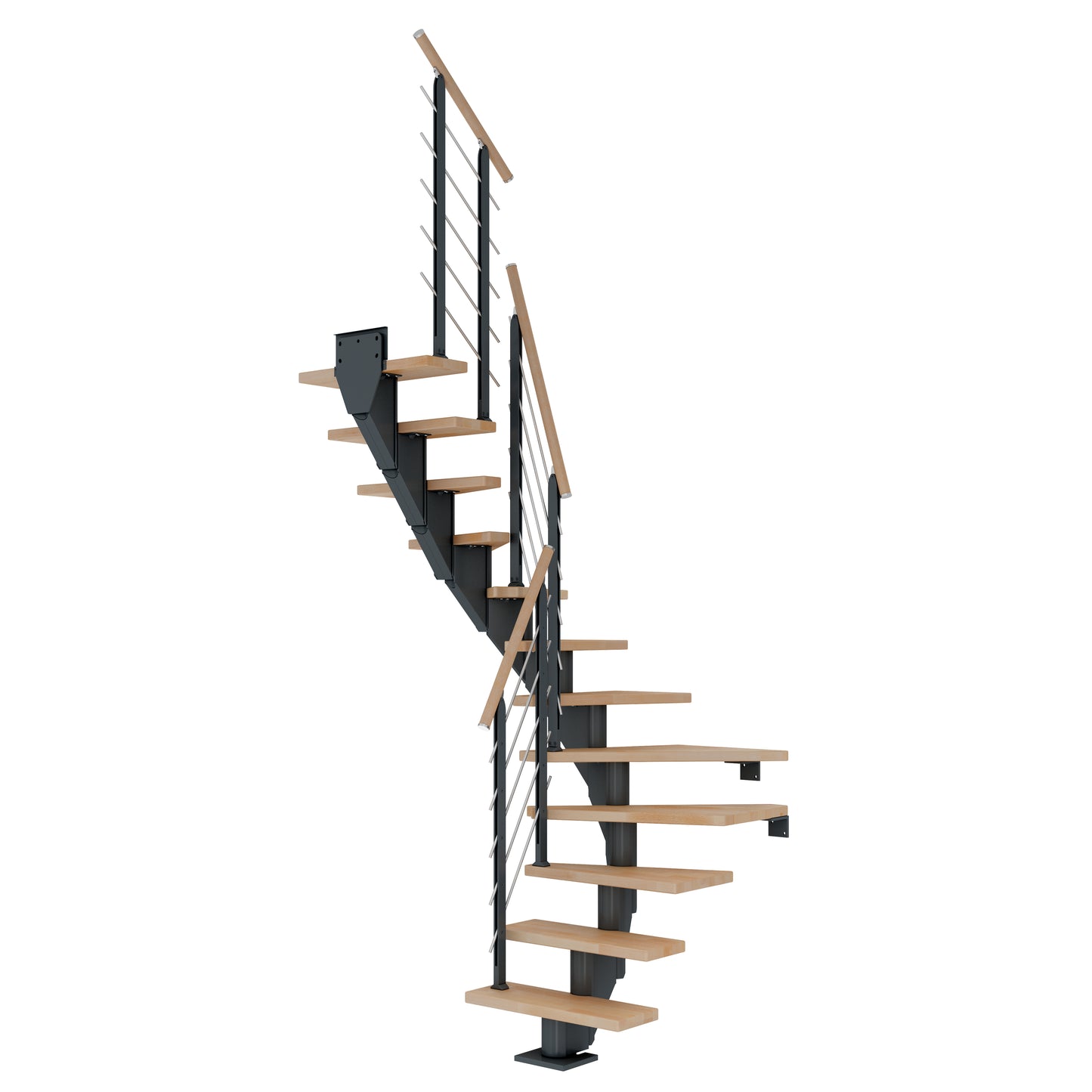 DOLLE Frankfurt Anthrazit 75 cm mit Designgeländer – Produktbild 9