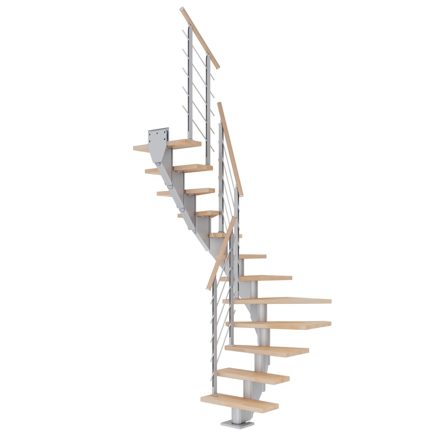 DOLLE Frankfurt Perlgrau 75 cm mit Designgeländer – Produktbild 9