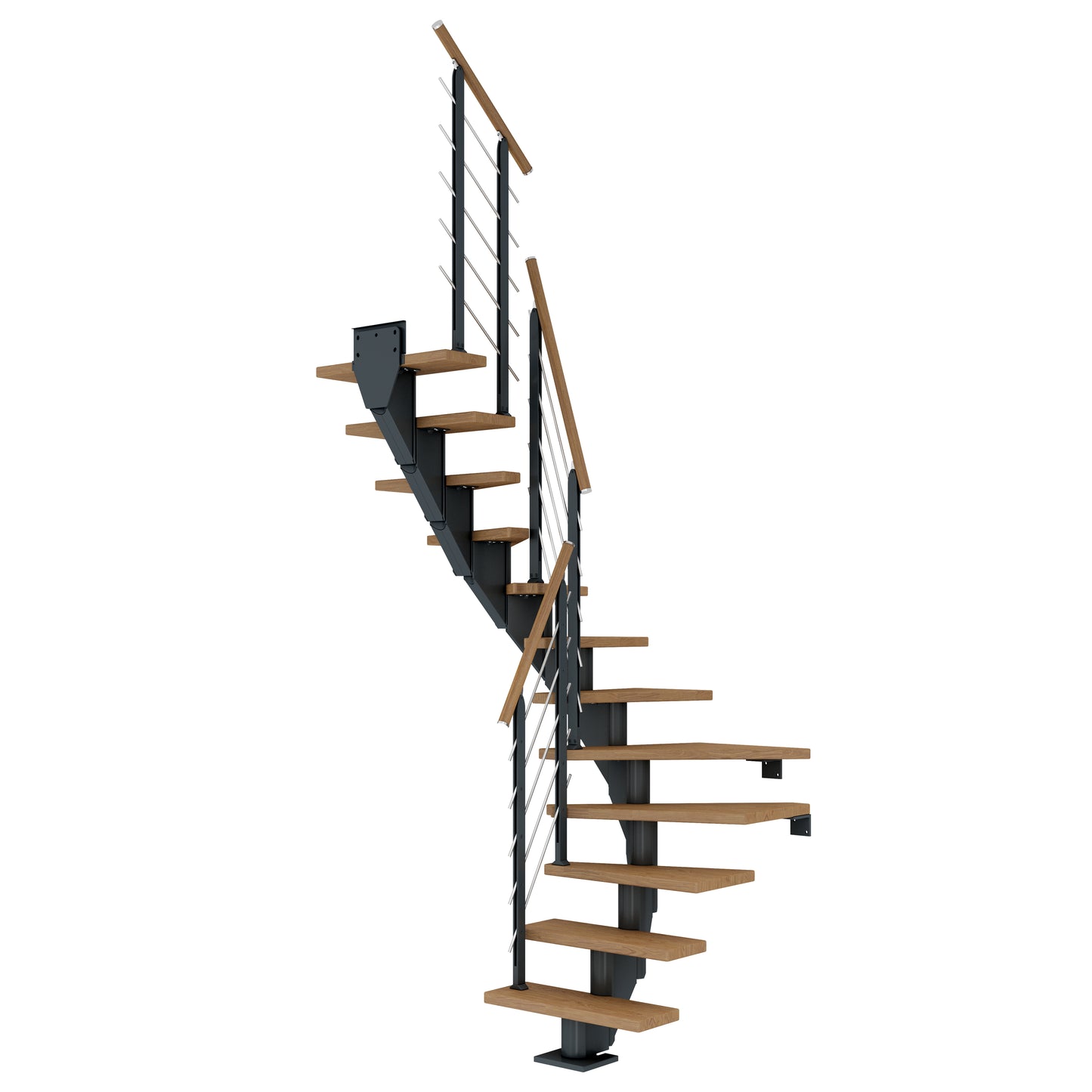 DOLLE Frankfurt Anthrazit 75 cm mit Designgeländer – Produktbild 10