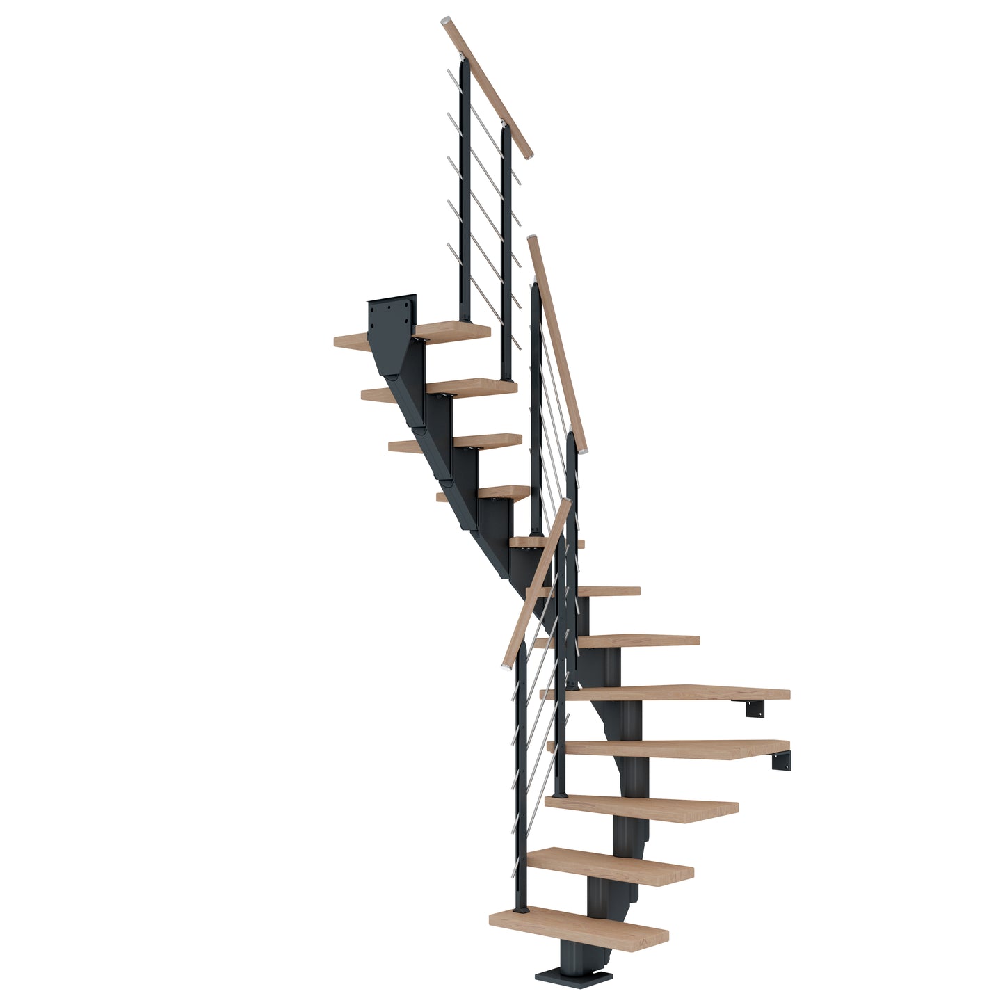 DOLLE Frankfurt Anthrazit 75 cm mit Designgeländer – Produktbild 11