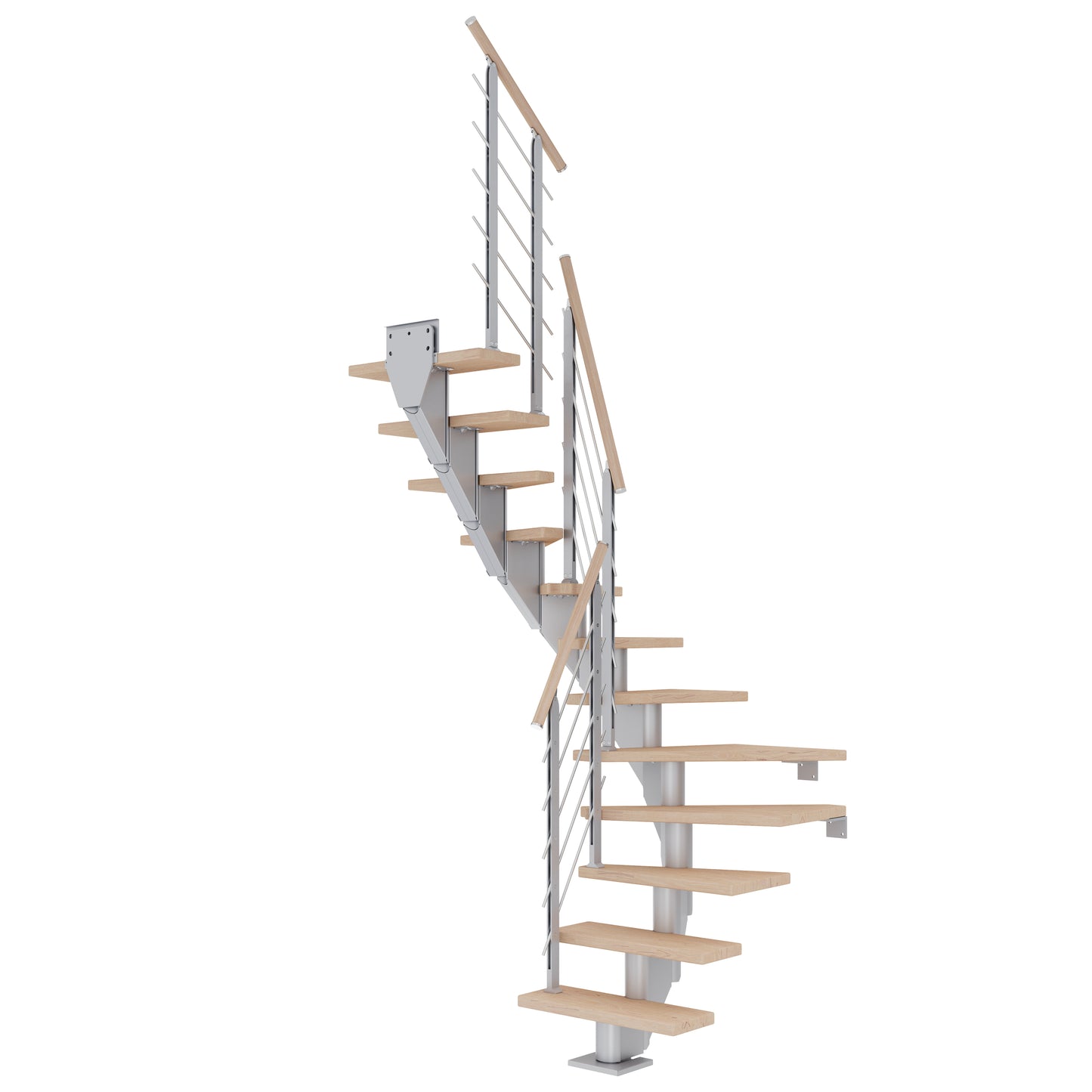 DOLLE Frankfurt Perlgrau 75 cm mit Designgeländer – Produktbild 11