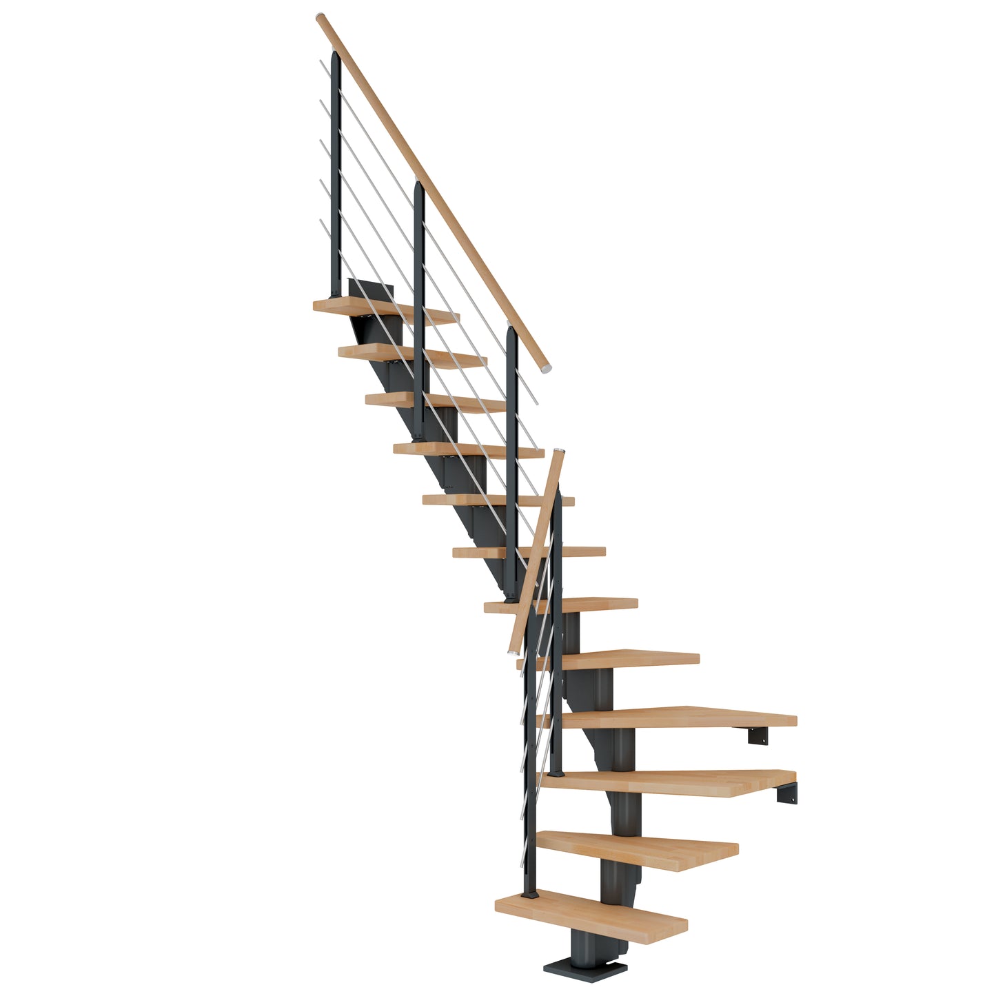 DOLLE Frankfurt Anthrazit 75 cm mit Designgeländer – Produktbild 5