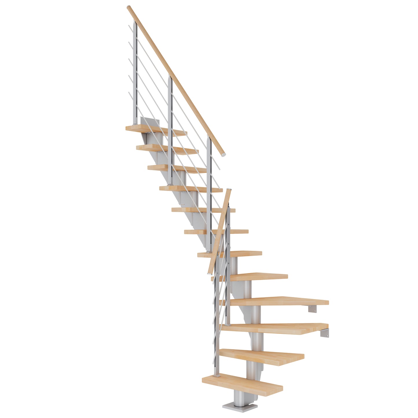 DOLLE Frankfurt Perlgrau 75 cm mit Designgeländer – Produktbild 5