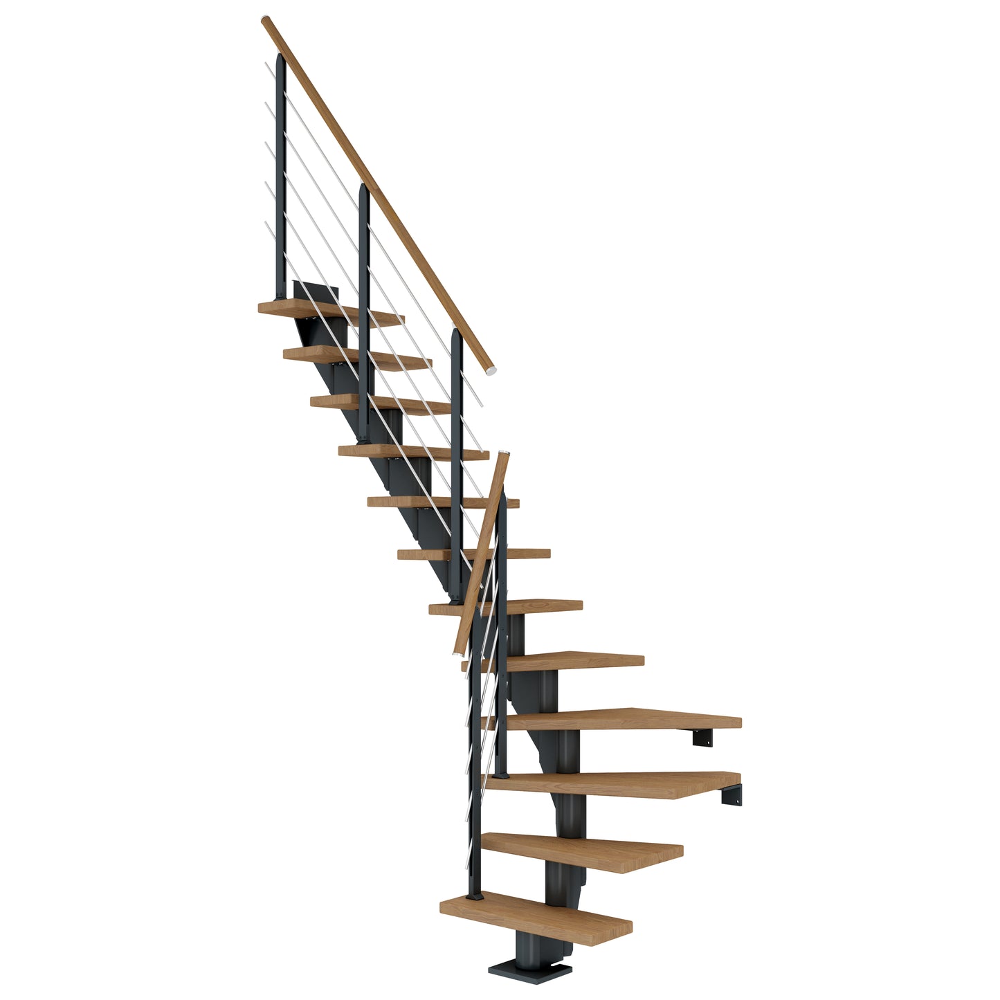 DOLLE Frankfurt Anthrazit 75 cm mit Designgeländer – Produktbild 6