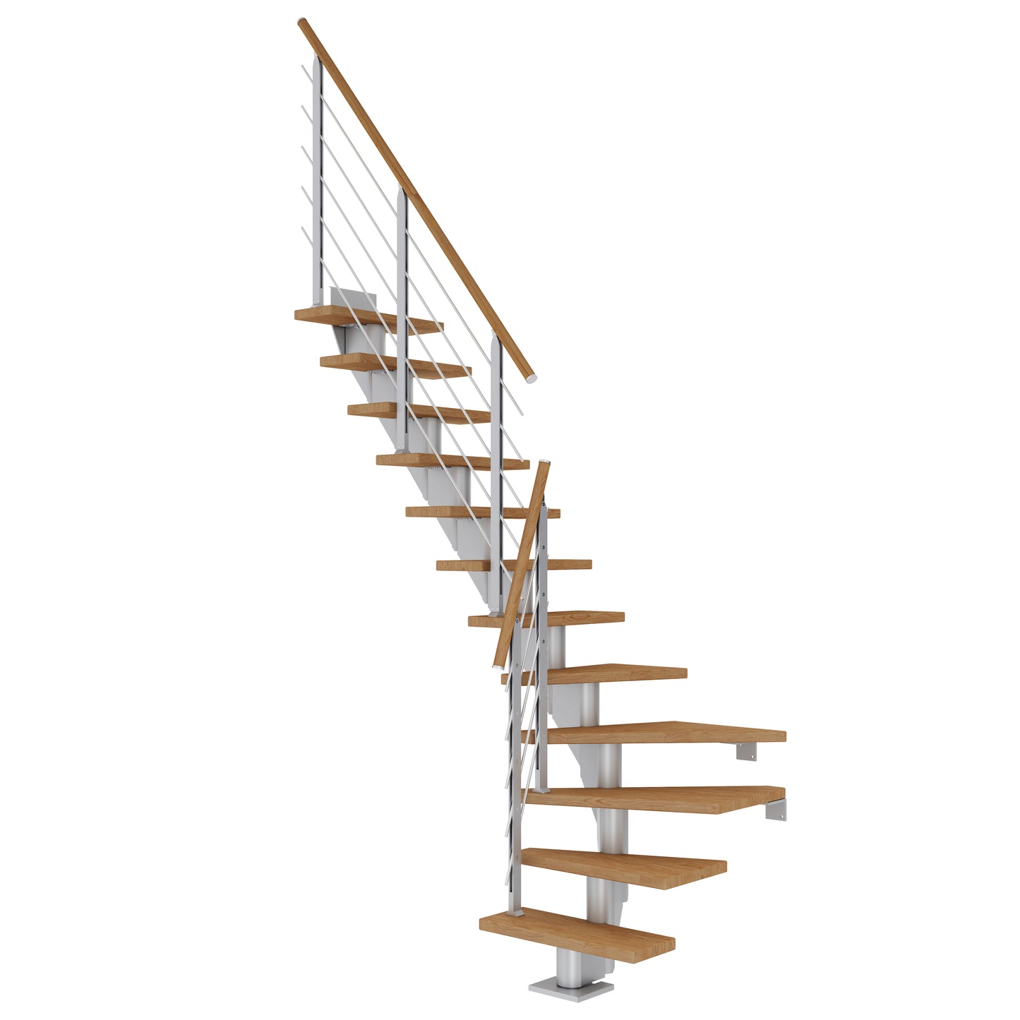 DOLLE Frankfurt Perlgrau 75 cm mit Designgeländer – Produktbild 6