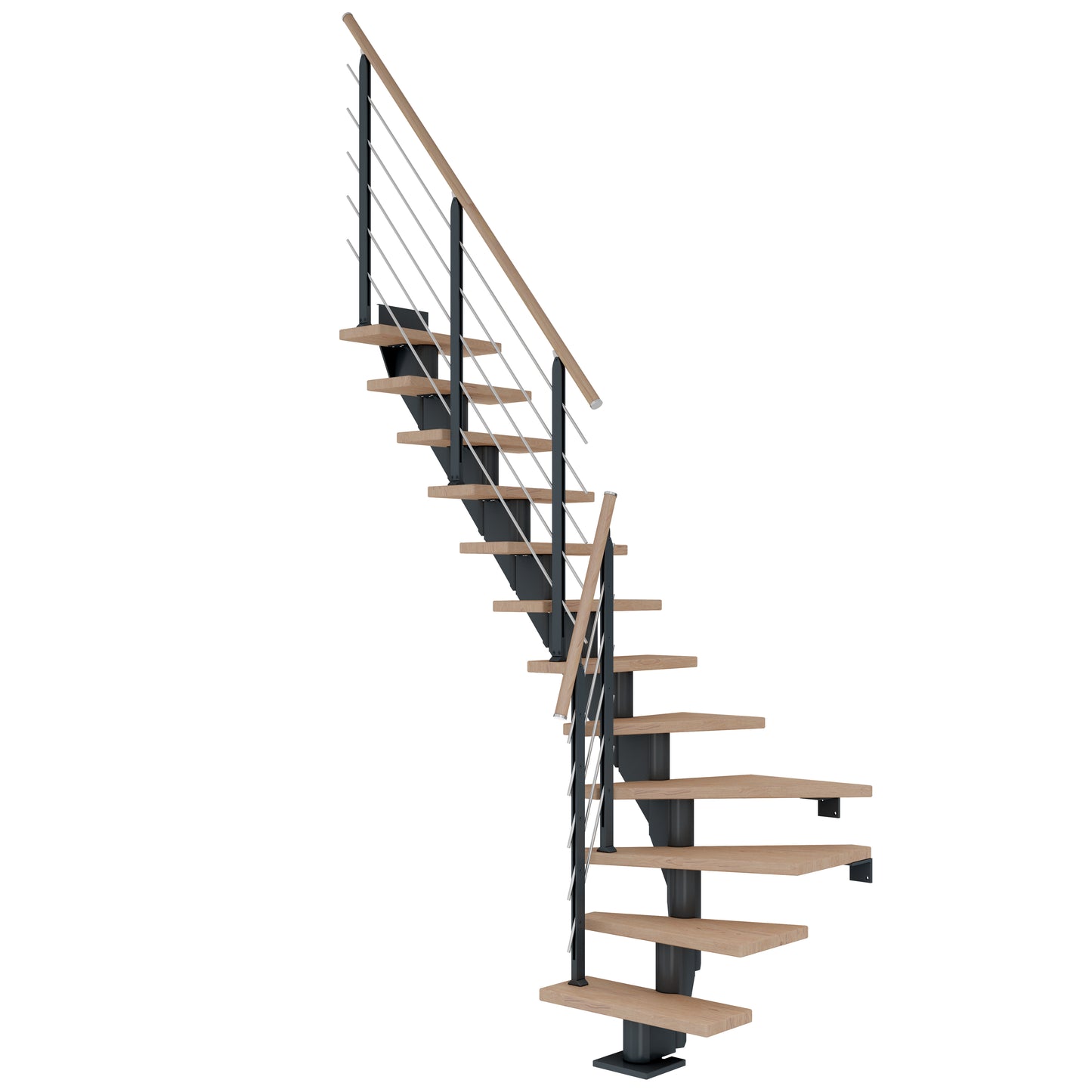 DOLLE Frankfurt Anthrazit 75 cm mit Designgeländer – Produktbild 8