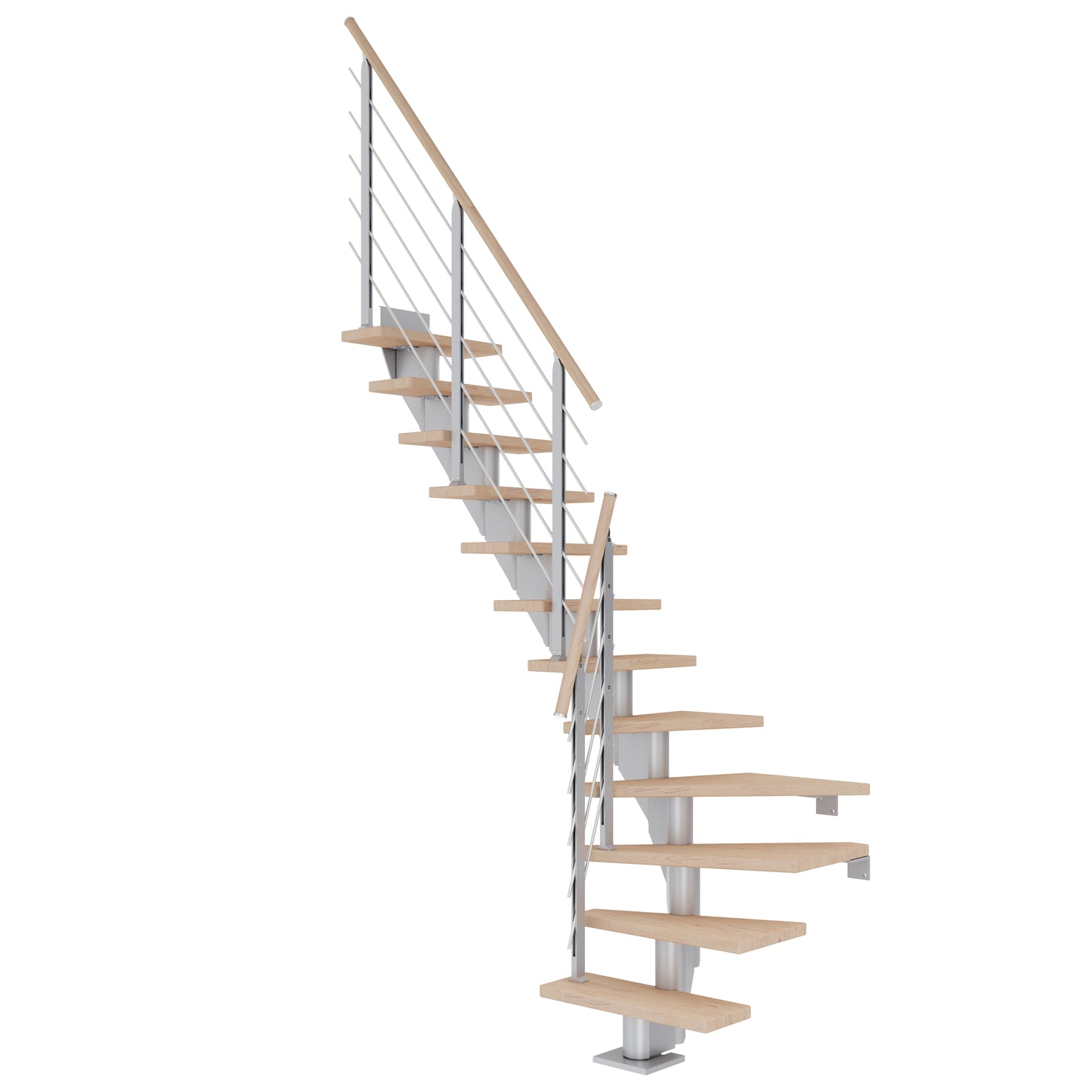 DOLLE Frankfurt Perlgrau 75 cm mit Designgeländer – Produktbild 8