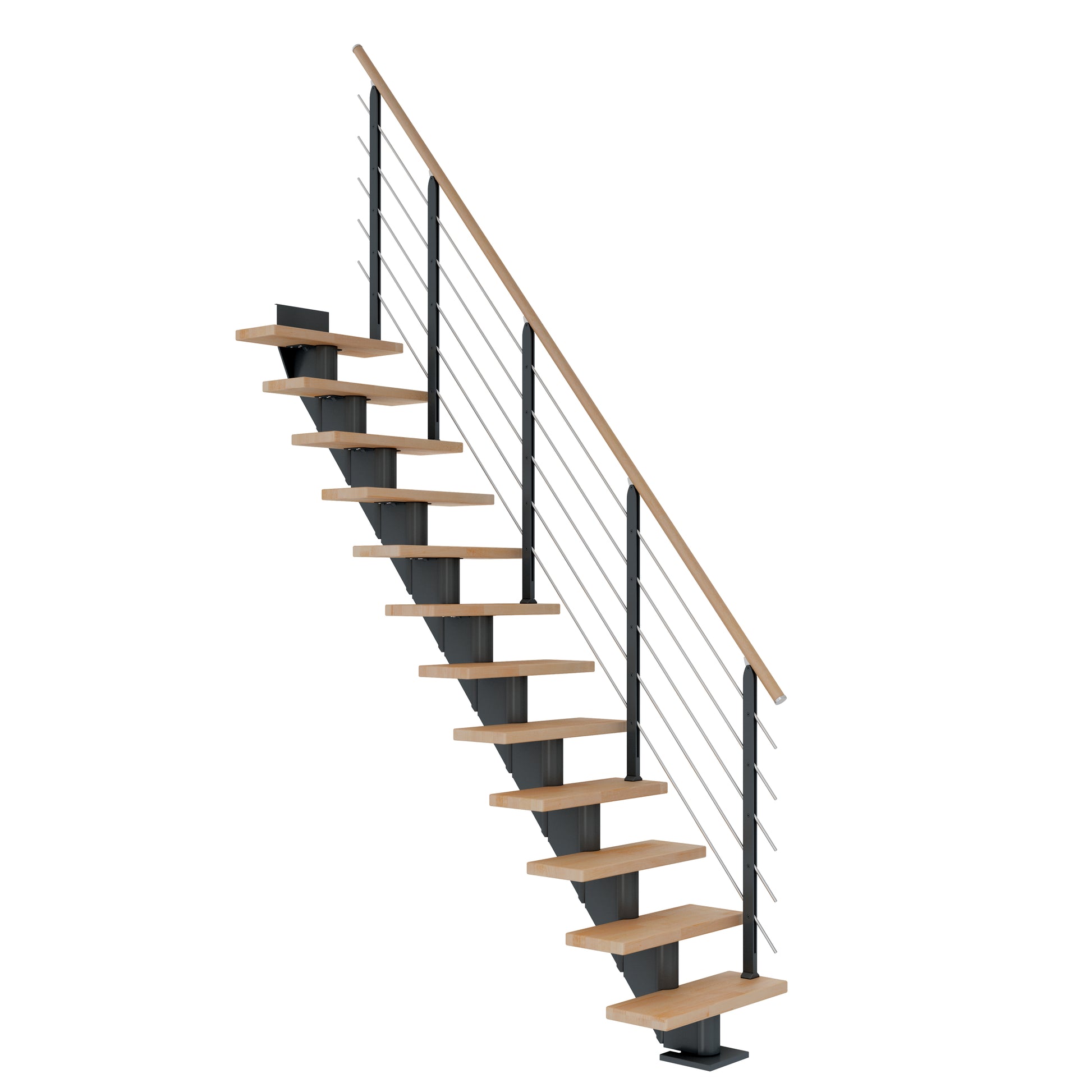 DOLLE Frankfurt Anthrazit 75 cm mit Designgeländer – Produktbild 1
