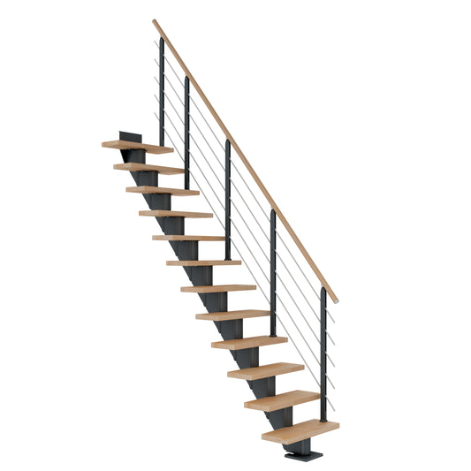 DOLLE Frankfurt Anthrazit 75 cm mit Designgeländer – Produktbild 1