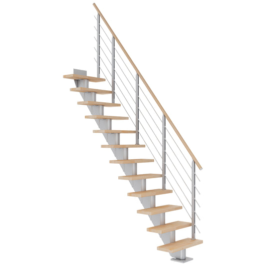DOLLE Frankfurt Perlgrau 75 cm mit Designgeländer – Produktbild 1