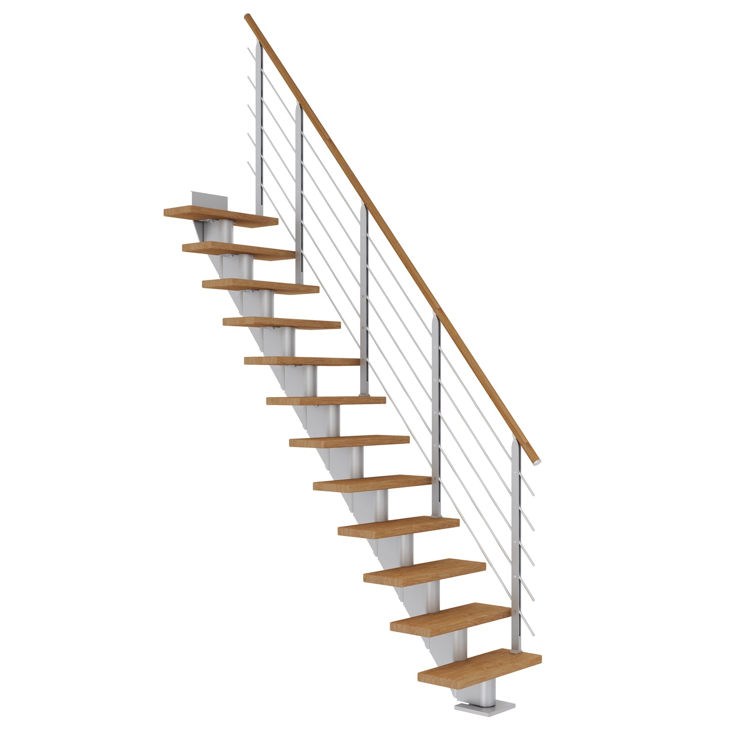 DOLLE Frankfurt Perlgrau 75 cm mit Designgeländer – Produktbild 3