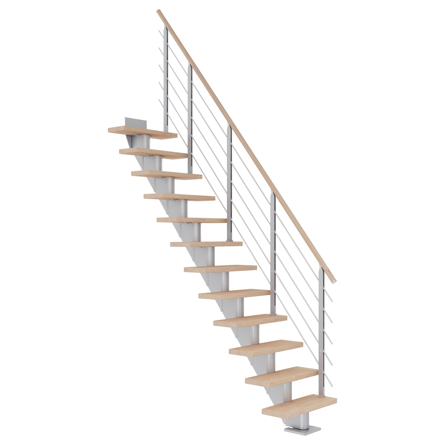 DOLLE Frankfurt Perlgrau 75 cm mit Designgeländer – Produktbild 4