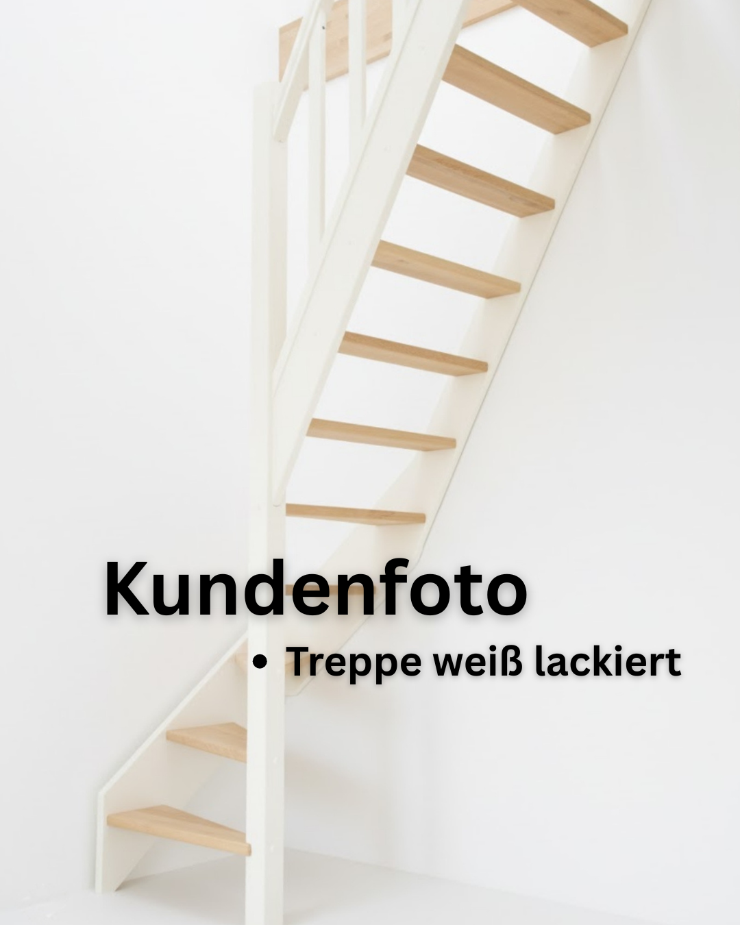 Raumspartreppe Paderborn Fichte - 1/4 gewendelt rechts